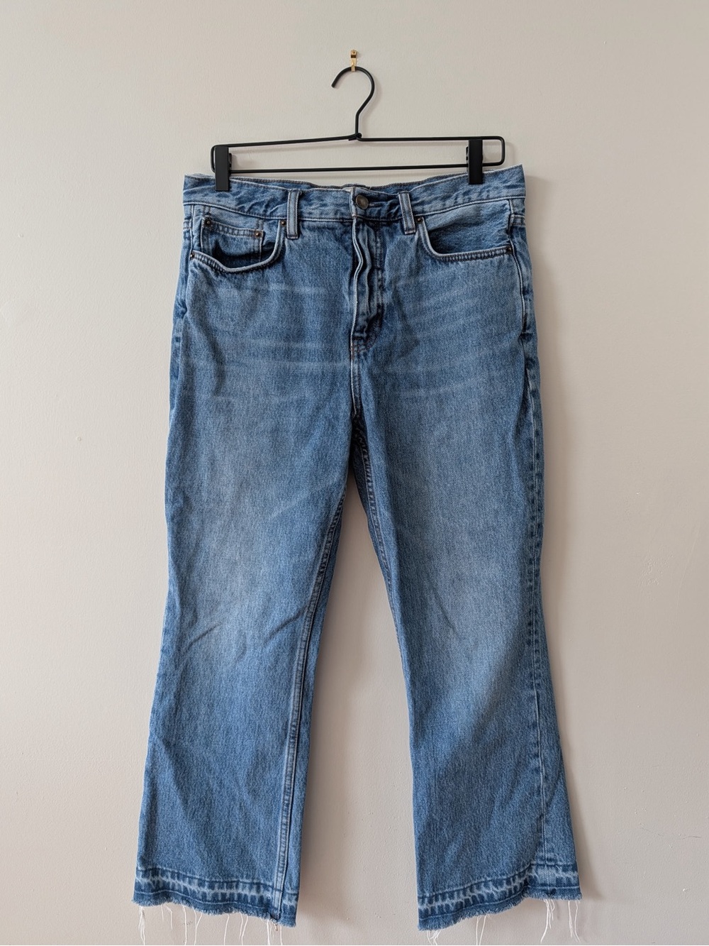 Free People Light Blue Flare Jeans